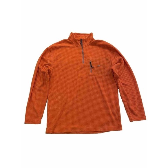 Southern Marsh Other - Southern Marsh Quarter Zip Pullover M Waffle Knit Fieldtec Long Sleeve Orange